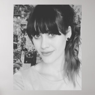 Schwarz-Weiß-HalfAngel66 Poster