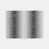 Schwarz-weiß-Halfton-Decke Fleecedecke (Vorderseite (Horizontal))