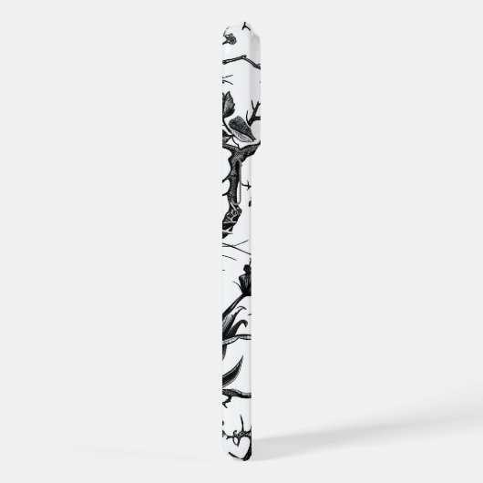 Schwarz-Weiß Halloween Case Optimiert iPhone 15 iPhone Hülle (Rechte Seite)