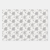 Schwarz-Weiß-Halloween-Geister Geschenkpapier Set (Vorderseite 2)