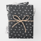 Schwarz-Weiß-Halloween-Geister Geschenkpapier Set (Beispiel)