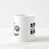 Schwarz-Weiß-Halloween Kaffeetasse (Mittel)