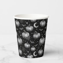 Schwarz-Weiß-Halloween-Kürbis, Bat, Spiderweb