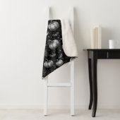 Schwarz-Weiß-Halloween-Kürbis, Bat, Spiderweb Sherpadecke (Beispiel)