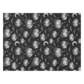 Schwarz-Weiß-Halloween-Kürbis, Bat, Spiderweb Tischdecke (Vorderseite (Horizontal))