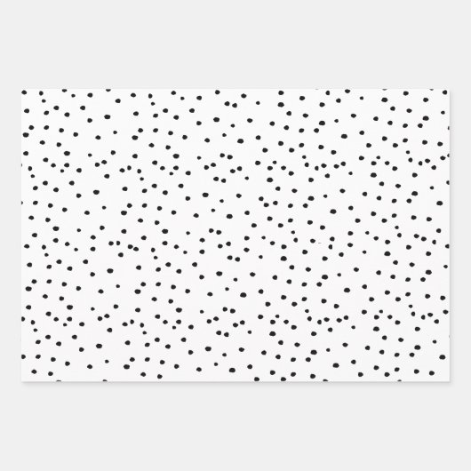 Schwarz-Weiß-Halloween-Muster Geschenkpapier Set (Vorderseite 2)