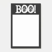 Schwarz-Weiß-Halloween-Notizen Post-it Klebezettel (Vorderseite)