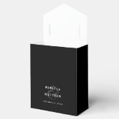 Schwarz-Weiß-Halloween-Skelettnamen Geschenkschachtel (Geöffnet)