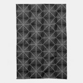 Schwarz-Weiß-Halloween-Spider-Webs Geschirrtuch (Vertikal)