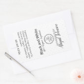 Schwarz-Weiß-Handgefertigte, hausgemachte Seife | Rechteckiger Aufkleber (Umschlag)