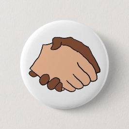 Schwarz-Weiß-Handshake Anti-Rassist Button