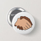 Schwarz-Weiß-Handshake Anti-Rassist Button (Vorne & Hinten)