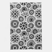 Schwarz-Weiß-Handtuch Küchentuch (Vertikal)