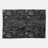 Schwarz-Weiß-Handtuch Küchentuch (Horizontal)