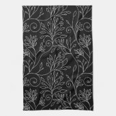 Schwarz-Weiß-Handtuch Küchentuch (Vertikal)