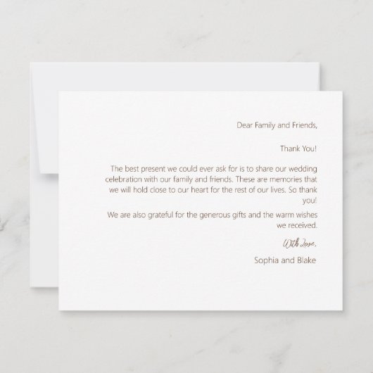 Schwarz-Weiß-Hanging-Lights Hochzeit Dankeskarte (Rückseite)