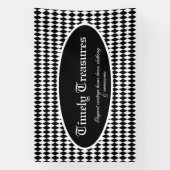 Schwarz-Weiß-Harlequin-Custom Banner (Vertikal)