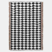 Schwarz-Weiß-Harlequin Decke (Vorderseite Vertikal)