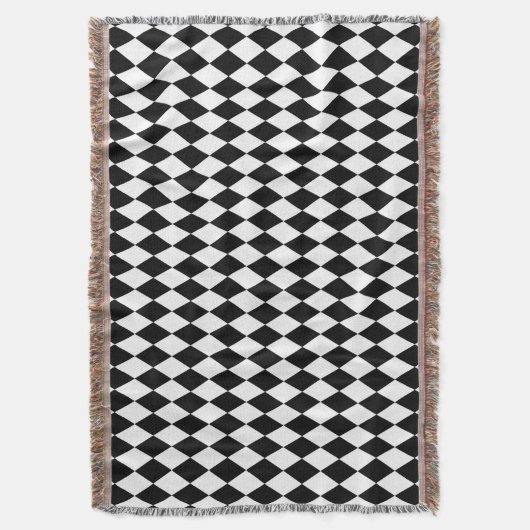 Schwarz-Weiß-Harlequin Decke (Vorderseite Vertikal)