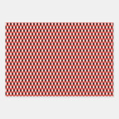Schwarz-Weiß-Harlequin Diamond-Druckgeometrie Geschenkpapier Set (Vorderseite 2)