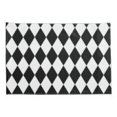 Schwarz-Weiß-Harlequin Kissenbezug (Rückseite-Rechts)