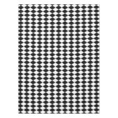 Schwarz-Weiß-Harlequin Tischdecke (Vorderseite)