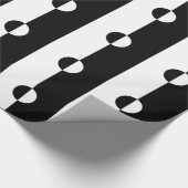 Schwarz & Weiß Harmonie Geschenkpapier (Ecke)
