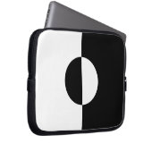 Schwarz & Weiß Harmonie Laptopschutzhülle (Vorne Rechts)