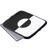 Schwarz & Weiß Harmonie Laptopschutzhülle (Vorne Knopf)
