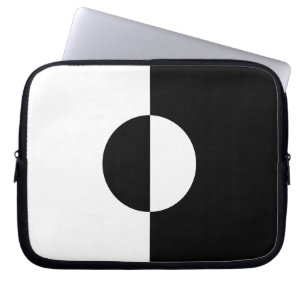 Schwarz & Weiß Harmonie Laptopschutzhülle