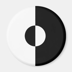 Schwarz & Weiß Harmonie Magnet