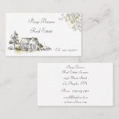 Schwarz-Weiß-Haus Visitenkarte (Vorne/Hinten)