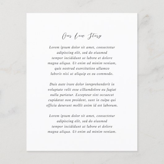 Schwarz-Weiß-Haushalt Hochzeit retten Datum (Rückseite)