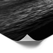 Schwarz-Weiß-Hawaiianische Hula-Tänzerin Poster (Ecke)