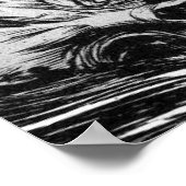 Schwarz-Weiß-Hell-Poster Poster (Ecke)