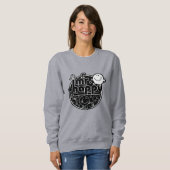 Schwarz & Weiß Herr Glücklich Sweatshirt (Vorne ganz)