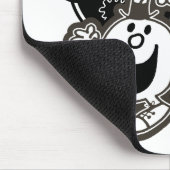 Schwarz & Weiß Herr Lustig Mousepad (Ecke)