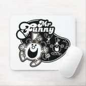 Schwarz & Weiß Herr Lustig Mousepad (Mit Mouse)