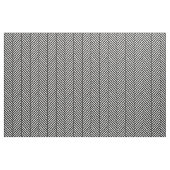 Schwarz-Weiß-Herringbone Große Skala Stoff (Yard (91,4 cm))