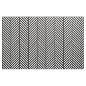 Schwarz-Weiß-Herringbone Große Skala Stoff (Fat Quarter (45,7 x 55,9 cm))