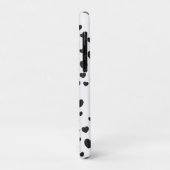 Schwarz-Weiß-Herz-Muster Case-Mate iPhone Hülle (Hinten/Links)