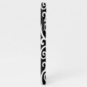 Schwarz-Weiß-Herz-Muster iPhone Hülle (Rechte Seite)