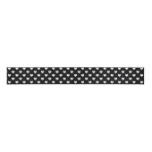 Schwarz-Weiß-Herz-Muster Ripsband (Vorderseite)
