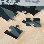Schwarz-Weiß-Herz Puzzle (Seite)