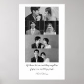 Schwarz & Weiß Herzlich willkommen auf unserer Hoc Poster (Vorne)