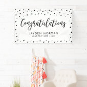 Schwarz/Weiß | Herzlichen Glückwunsch Party Event  Banner (Insitu)