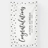 Schwarz/Weiß | Herzlichen Glückwunsch Party Event  Banner (Vertikal)