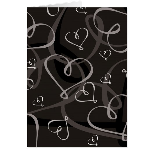 Schwarz-Weiß-Herzmuster (Vorne)