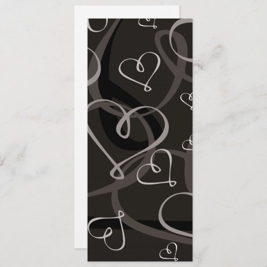 Schwarz-Weiß-Herzmuster (Vorne/Hinten)