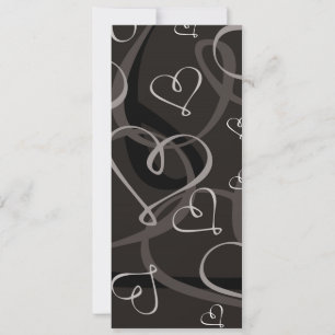 Schwarz-Weiß-Herzmuster